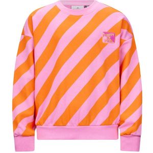 Retour Jeans Gestreepte Sweater Vivian Oranje/Roze