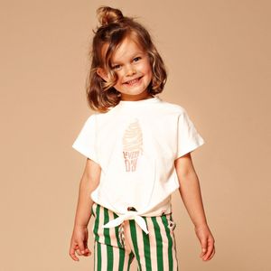 Stains & Stories meisjes t-shirt - Ecru