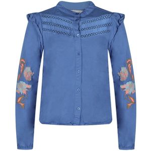 D-zine meisjes blouse - Blauw
