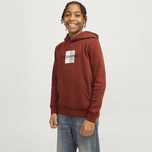 Jack & Jones Junior jongens hoodie - Bruin