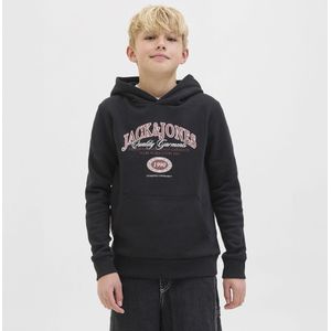 JACK&JONES - JJARI BRANDING SWEAT HOOD JNR - Jongens - Hoodie - Zwart