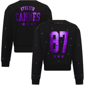 D-zine meisjes sweater - Zwart