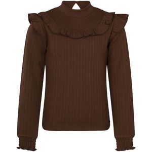 Persival meisjes longsleeve - Bruin