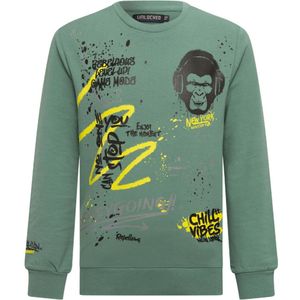 Unlocked jongens longsleeve - Donker groen