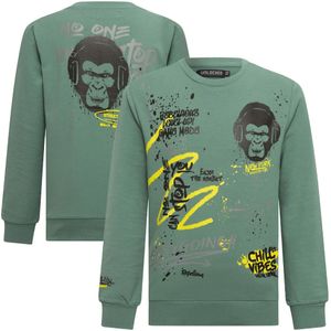 Unlocked jongens longsleeve - Donker groen