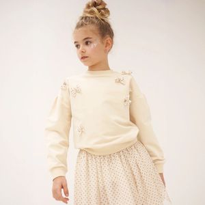 NoNo meisjes sweater - Ecru