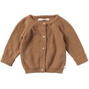 Your Wishes Baby Gebreid Vest Milo Bruin