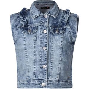 PERSIVAL meisjes gilet - Bleached denim