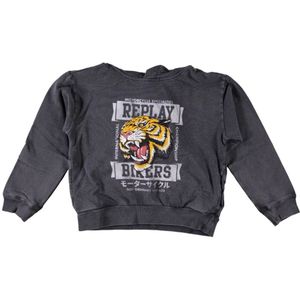 Replay meisjes hoodie - Zwart