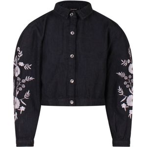 Persival meisjes blouse - Black denim