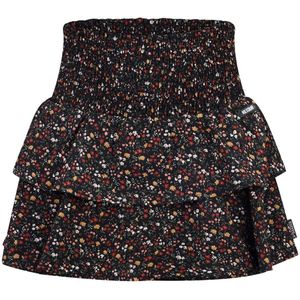 Retour - Vay - Rok - Zwart - 100% Polyester - Kort - Gebloemd