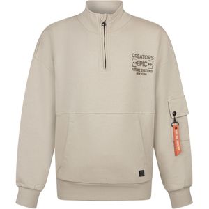 Unlocked jongens sweater - Cement