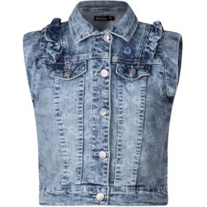 Persival meisjes gilet - Bleached denim