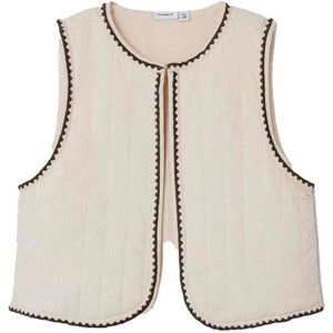 Name It meisjes gilet - Beige