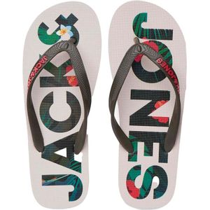 Jack & Jones Junior jongens slippers - Olijf