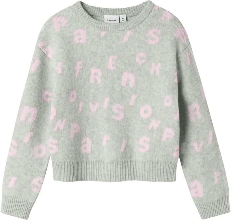 Name It - MINI - Trui - Grijs - Voor Meisjes