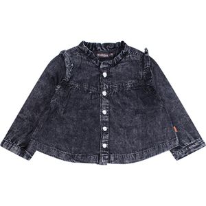 Bakkaboe meisjes blouse - Black denim