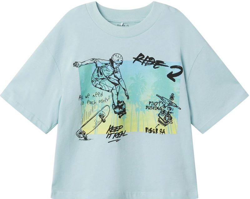 Name It jongens t-shirt - Turquoise