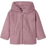 Name It - NMFMILA JACKET W HOOD - Fleecejack - Paars - Met Capuchon