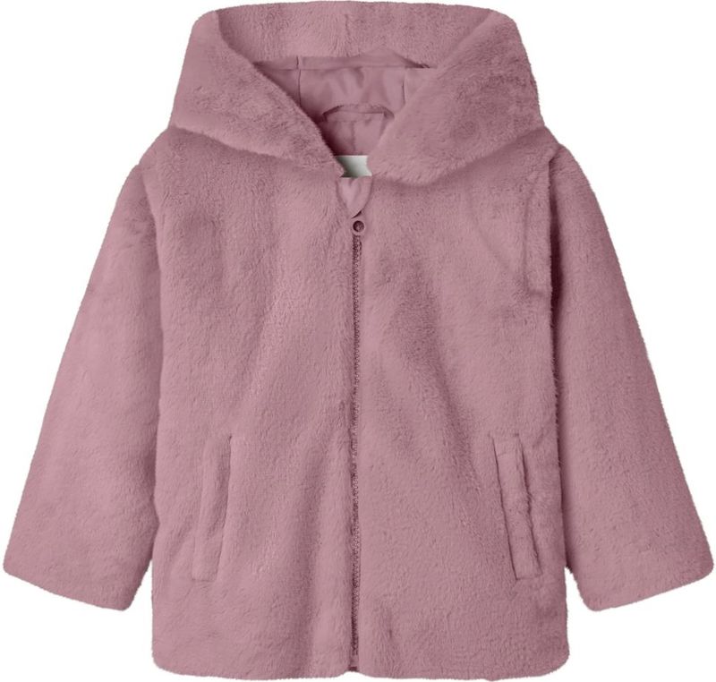 Name It - NMFMILA JACKET W HOOD - Fleecejack - Paars - Met Capuchon