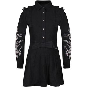 Persival meisjes jurk - Black denim