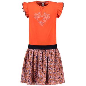 B.NOSY meisjes jurk - Oranje