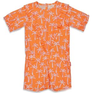 Jubel meisjes jumpsuit - Fel oranje