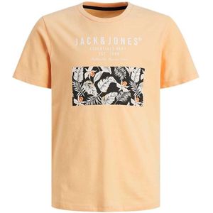 Jack & Jones Junior jongens t-shirt - Perzik