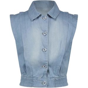 NoNo meisjes gilet - Medium denim