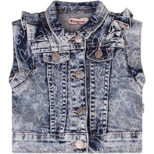 Bakkaboe meisjes gilet - Medium denim