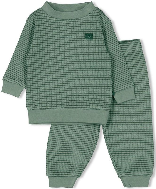 Feetje - Family Limited Edition - Wafelpyjama - Zeegroen
