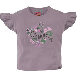Z8 - Kera - T-Shirt - Lila - Katoen - Con Amore Print