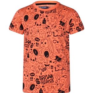 Unlocked jongens t-shirt - Fel oranje