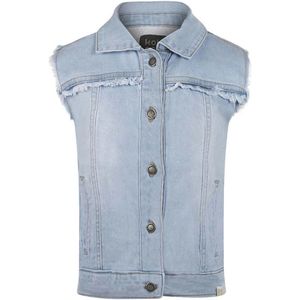 Koko Noko meisjes gilet - Bleached denim