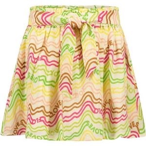 Like Flo Rok met All Over Print en Ceintuur Multicolor