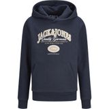 Jack & Jones Junior Sweatshirt 'JJARI'  sand / nachtblauw / wit