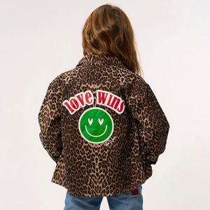 The New meisjes spijkerjas - Bruin