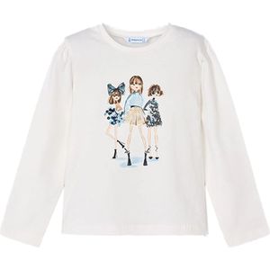 Mayoral meisjes longsleeve - Ecru