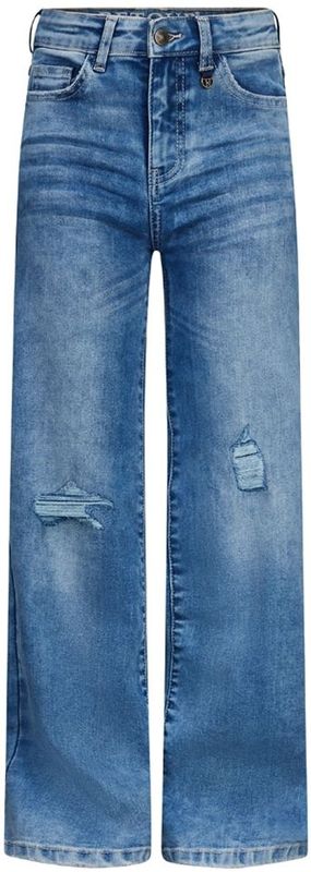 Retour - Wide Leg Jeans - Black Denim - Voor Meisjes