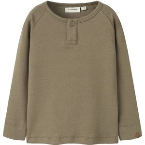 Top - Lange Mouwen - Jersey - Knoopsluiting - Grandad Hals