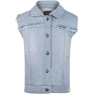 Koko Noko meisjes gilet - Bleached denim