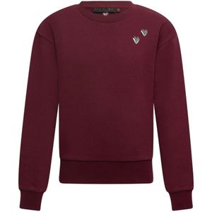 D-zine meisjes sweater - Donker rood