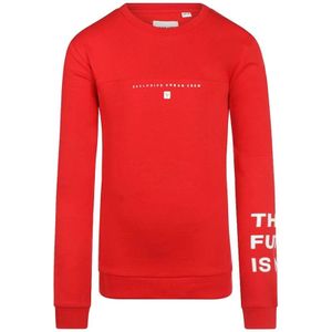 No Way Monday jongens sweater - Rood