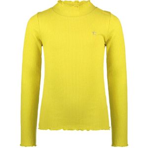 Like Flo Meisjes basic col shirt - Eef - Lemon geel