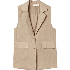 Name It meisjes gilet - Zand