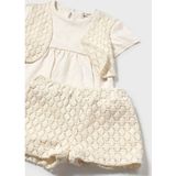 Mayoral - Crochet Set - Creme - Baby Meisje