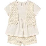 Mayoral - Crochet Set - Creme - Baby Meisje
