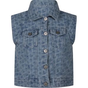 Persival meisjes gilet - Medium denim