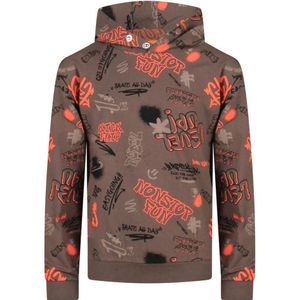 Unlocked jongens hoodie - Bruin