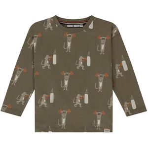 Stains & Stories jongens longsleeve - Army